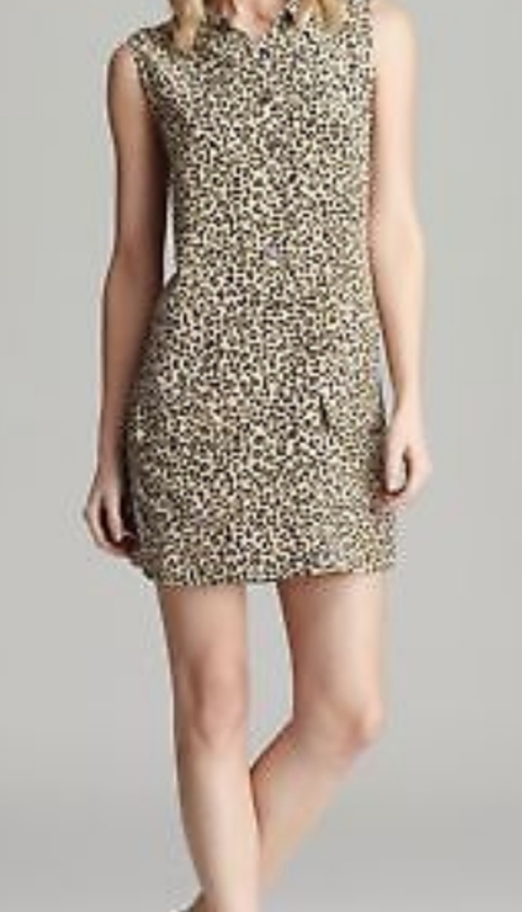 Equipment Femme Lucida Leopard Sleeveless dress
